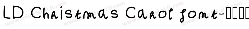 LD Christmas Carol font字体转换